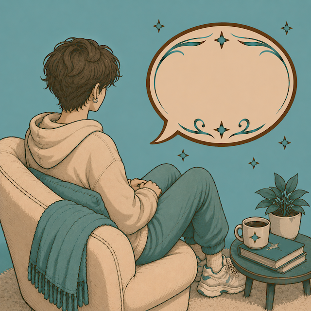 Child with speech bubble